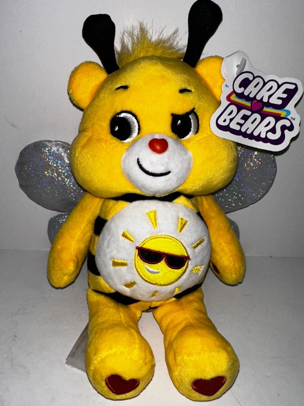 Care Bears Bumblebee Funshine Bear Plush Doll 9.5" Sp. Edition Summertime NWT